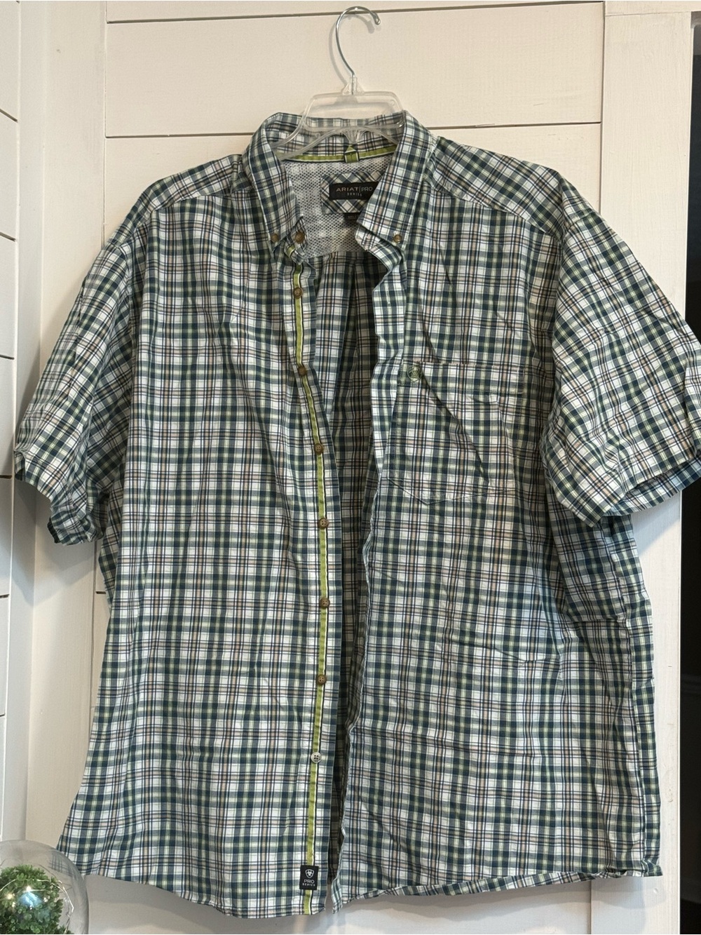 Men’s Ariat Pro Series Plaid Button Up
